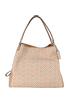 Madison Shoulder Bag, &pound;110, Handbags, Beige, Canvas/Leather, Front view